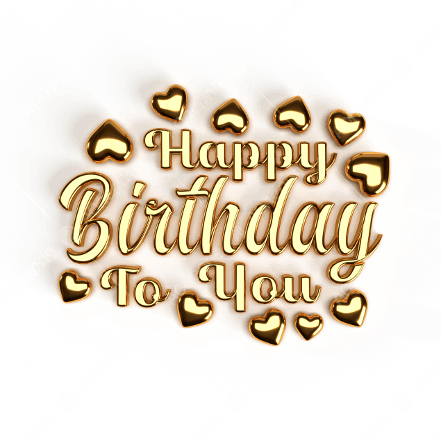 Gold Balloons Happy Birthday – Free PNG & Images Download