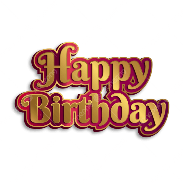 Happy Birthday Gold Foil Luxury – Free Happy Birthday Images & PNG Download