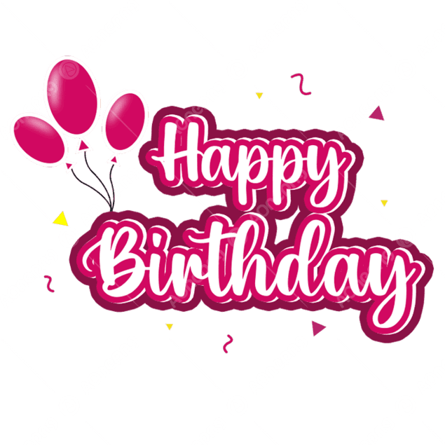 Happy Birthday PNG – Free Transparent Images & Clipart Download