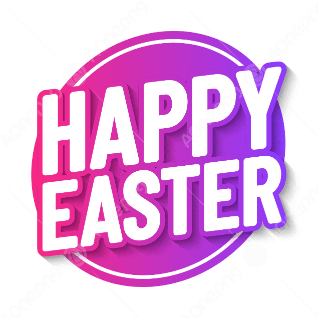 Happy Easter Day Clipart Vector – Free PNG with Poster & Border Design