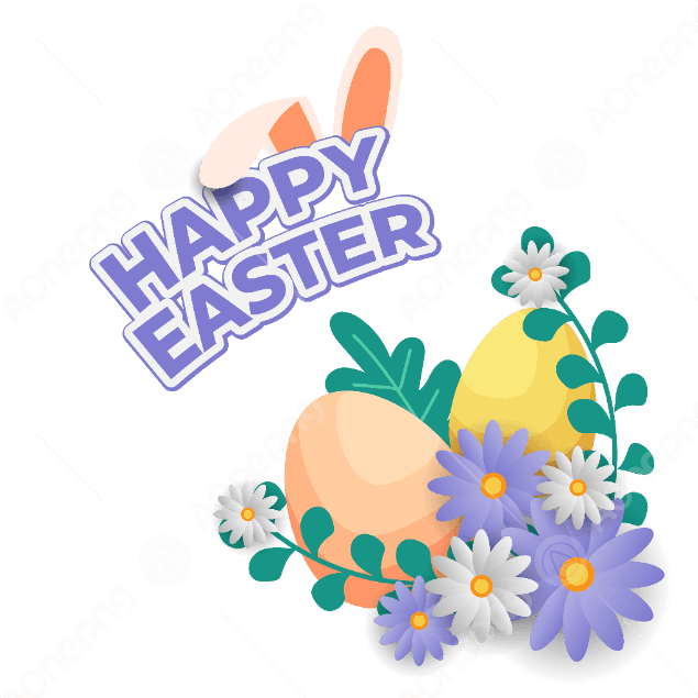 Free Happy Easter Transparent Images & Vectors | AOnePng