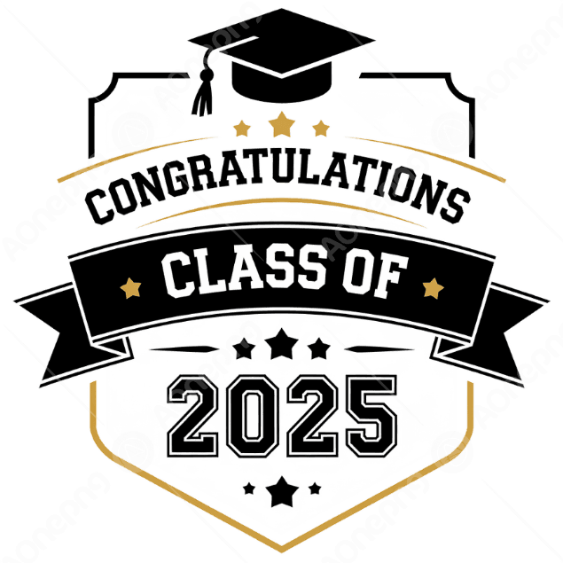 Class of 2025 Graduate PNG & Vector Files – Free Download