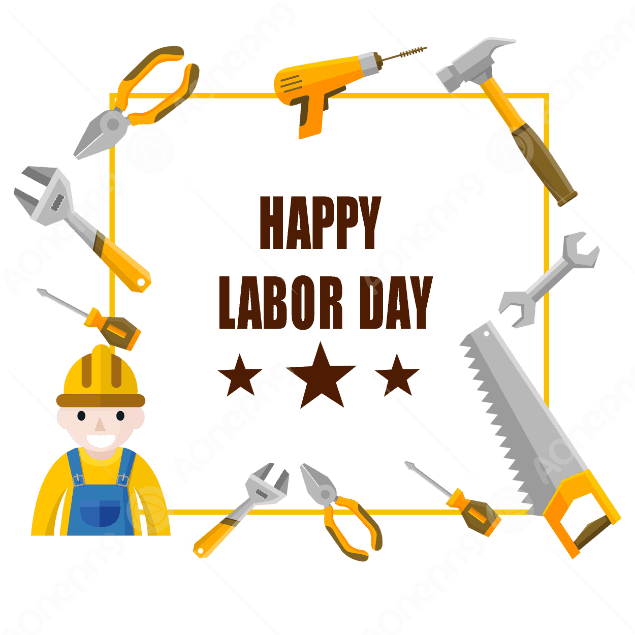 Happy Labor Day PNG Transparent Images Free Download | AOnePng