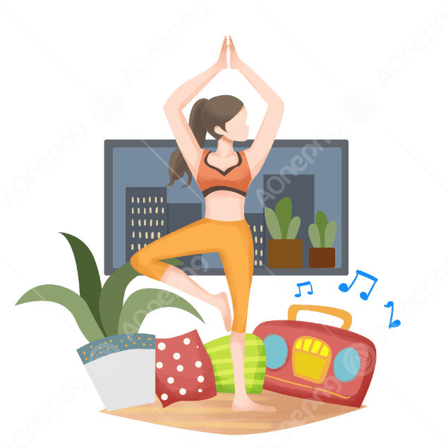 Yoga Cartoon PNG Images Free Download | Vector Clipart – AOnePng