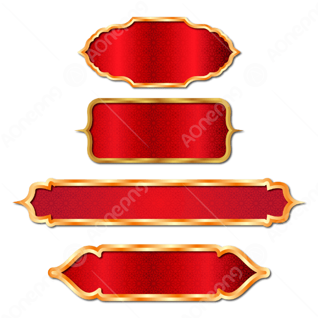 Red Arabic Banner PNG Transparent  Free Vector Download  AOnePng