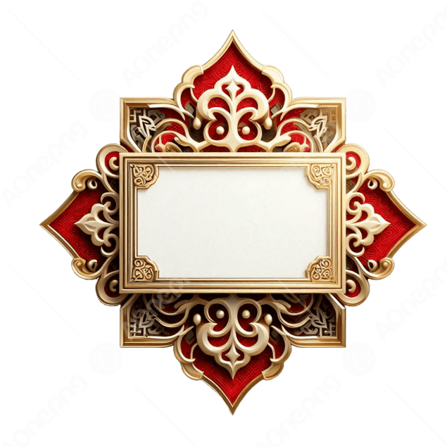 Red Islamic Banner Text Box PNG  Free Clipart & Vector  AOnePng