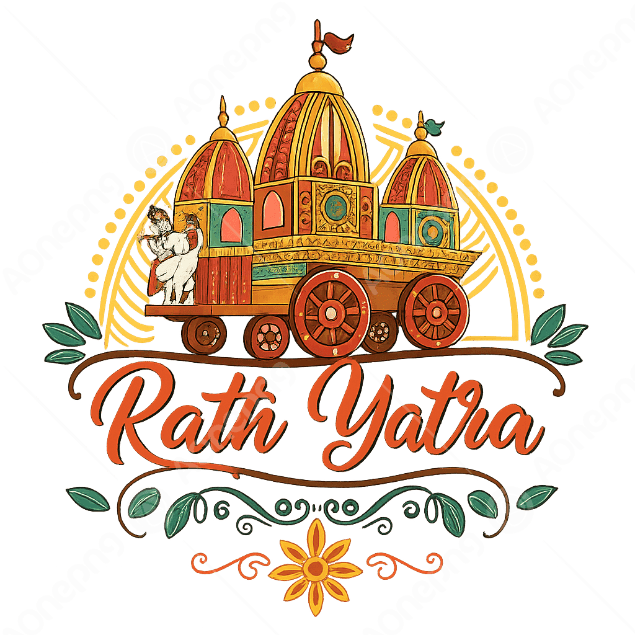 Happy Rath Yatra Celebration Lord Jagannath Puja PNG | AOnePNG