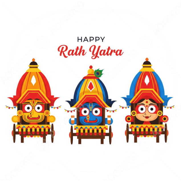 Happy Rath Yatra Cartoon PNG Free – AOnePNG