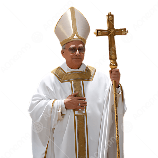 Pope Leo XIV PNG | HD Transparent Religious Clipart - AOnePng
