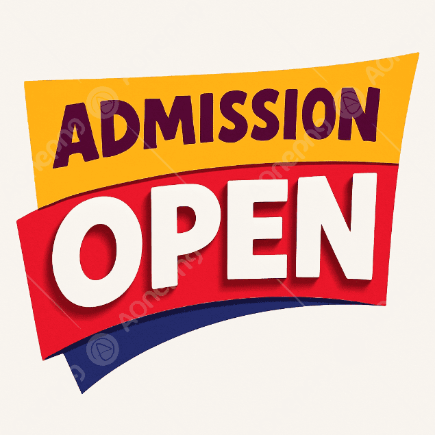 Admission Open PNG Text Banner – Free Post Download | AOnePng