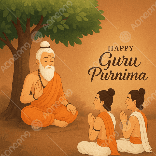 Guru Purnima PNG – Guruji & Shishya Images Free | AOnePng