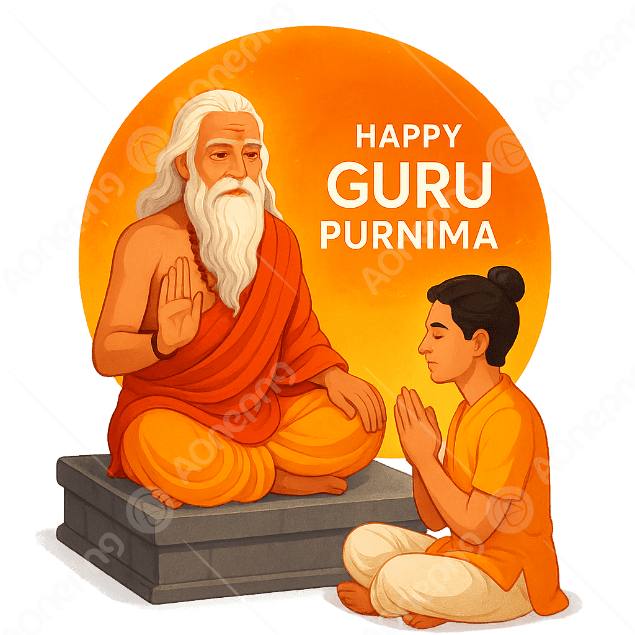 Guruji & Shishya PNG Images for Guru Purnima | AOnePng