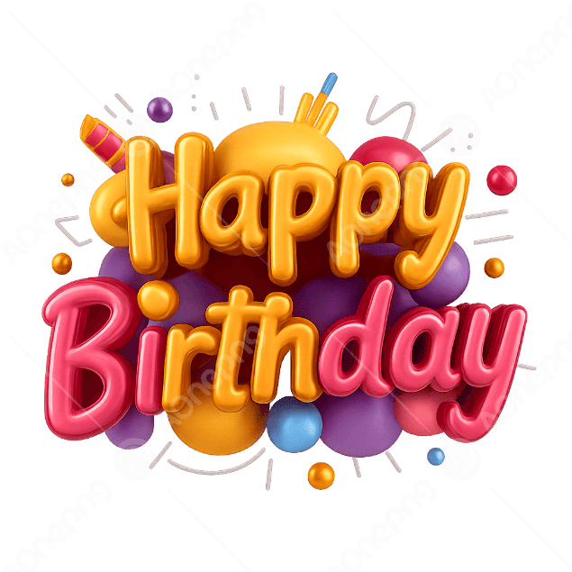 Happy Birthday PNG Download – Text Clipart & Wishes | AOnePng