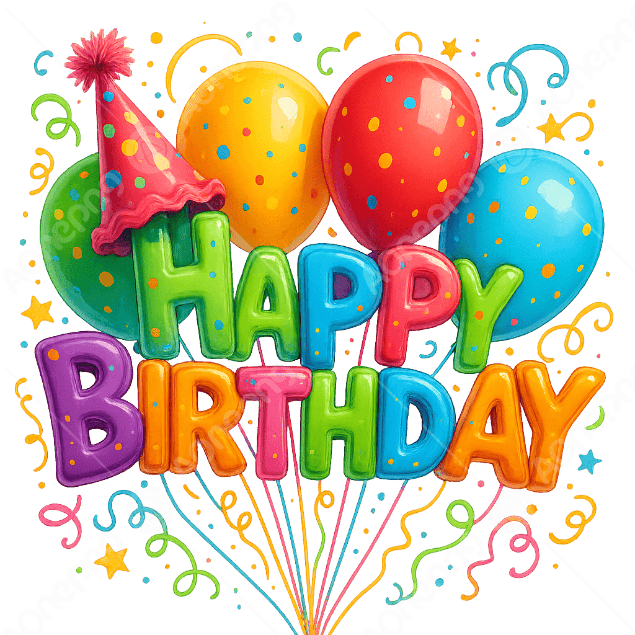 Happy Birthday Balloon PNG – Transparent Wishes | AOnePng