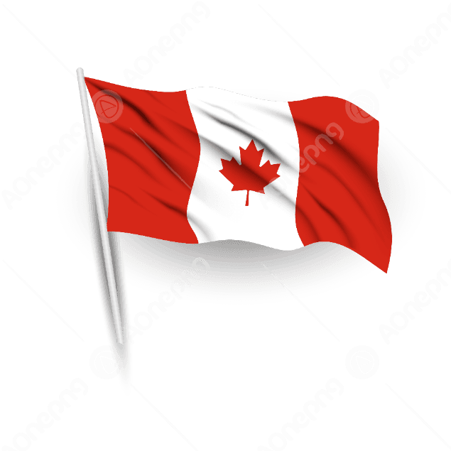 Canada Flag Clipart Vector PNG Free Download – AOnePng