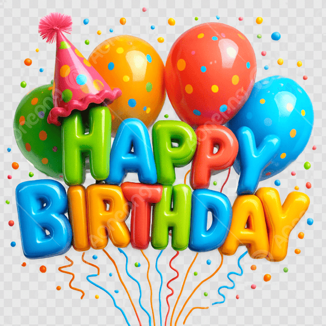 Bold Happy Birthday Text PNG & HD Vector Free  AOnePng