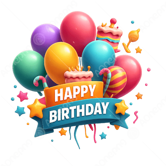 Happy Birthday Text PNG & Black Vector in HD Free  AOnePng