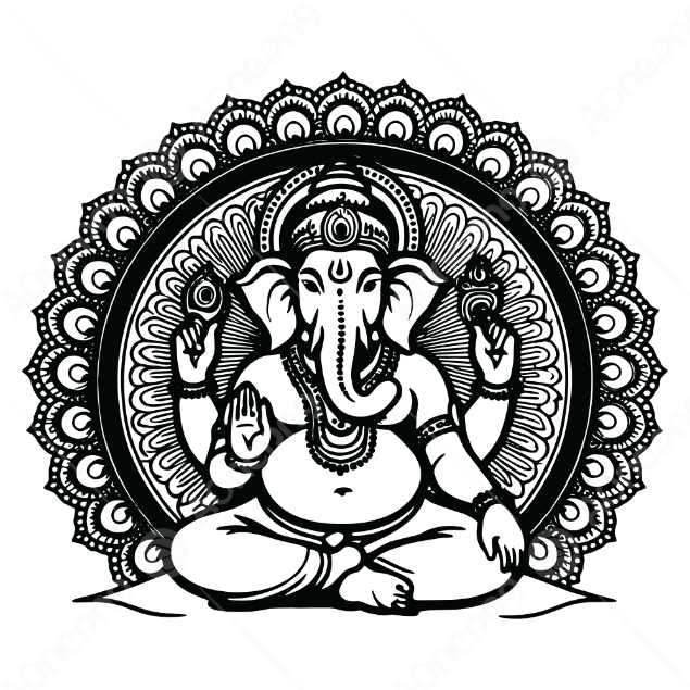 3D Ganesh Chaturthi Decor PNG Download  Transparent Clipart – AOnePng