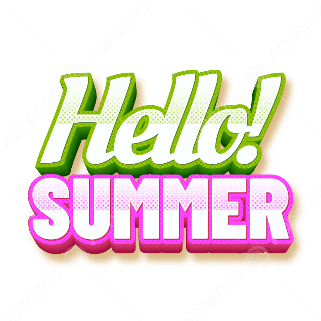 Free Hello Summer PNG Clipart & Vectors – AOnePng