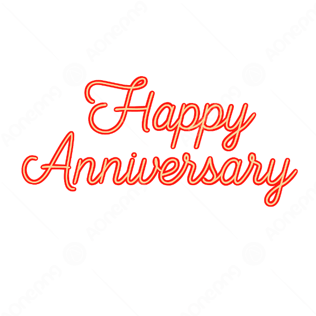 Happy Anniversary PNG Text Clipart Download  AOnePng