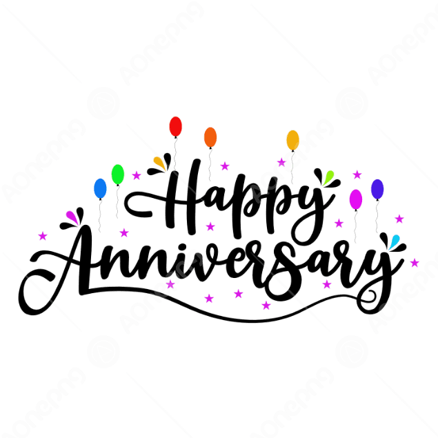Realistic Happy Anniversary PNG Photos & Designs  AOnePng